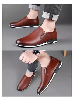 Elegante sapatos Oxford masculinos, sapatos formais masculinos, mocassins de vestido de casamento, slip on, plus size, moda, 2024