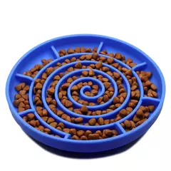 Suprimentos para animais de estimação tigela de comida lenta gato anti-queda tigela de comida antiderrapante filhote de cachorro anti-asfixia brinquedo de silicone placa de comida na internet