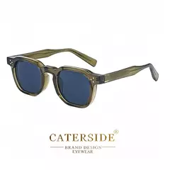 Caterside retro punk masculino óculos de sol pequeno quadro quadrado design personalizado óculos de sol feminino viagem festa negócios festival presente - comprar online