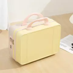 Mão estilo japonês com alça na bagagem, cosméticos para maquiagem, bolsa organizadora de viagem com protetores metálicos 14";;VERDADEIRO;;"Black na internet