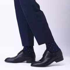 Meias masculinas de algodão penteado, preto, Argyle legal, meias casuais, plus size, alta qualidade, respirável, 5 pares - comprar online