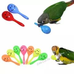3/5/10 pçs papagaio chocalho areia martelo bola de areia pordidas de pássaro sabedoria brinquedo de treinamento interativo acessórios para animais de estimação brinquedos de pássaros papagaio chocalho - comprar online