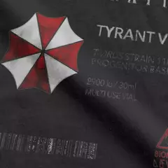 Imagem do Unisex Vintage 100% algodão Tees, lembrança agradável Resident Evil, presentes de guarda-chuva para fãs, camisas para adultos, camisas para homens e mulheres