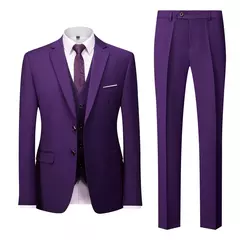 Conjunto de terno casual masculino de negócios, jaqueta masculina, blazers, calças, calças, colete, colete, moda, 2023 na internet