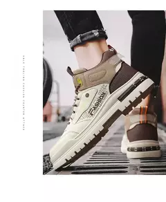 Tênis casual vulcanizado masculino, sola macia, tênis esportivo para caminhada, ao ar livre, masculino, outono - comprar online