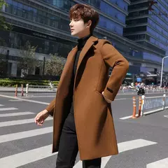 Imagem do Casacos de inverno slim fit masculinos, casacos de inverno, casual negócios, casacos longos, marca