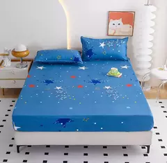 Flower Impresso Equipado Lençóis, Sabanas Cama Matrimonial Folha, Solteiro, Rainha, Rei Capa de Colchão, lençóis duplos - loja online