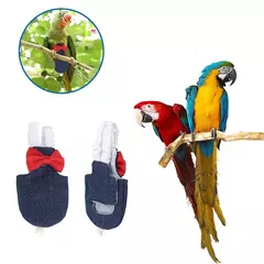 Pássaro papagaio fralda voo terno, fralda roupas para bochecha verde, periquito Conure, calopsitas, pombos, médio e grande, pássaro pet