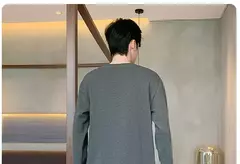 Pijama masculino com gola em o listrado, pijamas de algodão penteado, lounges plus size, outono e inverno, maduro na moda, novo, L a 6XL, 2020