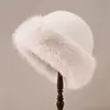 Chapéu de balde de peles artificiais fofo para mulheres, chapéu luxuoso de pescador, boné Panamá grosso e quente, dia frio, inverno, 2023, 2023