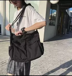 Bolsa de lona vintage para mulheres, sacolas de ombro adolescente, sacos mensageiro para senhoras, bolsa casual, bolsa crossbody - comprar online