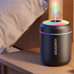 Mini umidificador de ar elétrico, USB, Difusor de Aroma, Purificador de Óleo Essencial, Névoa, Carro, Casa, Quarto, 180ml - comprar online