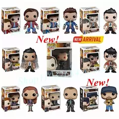 Funko pop sobrenatural sam 93 dean 94 castiel asas sangue castiel 95 charlie 176 crowley 200 bobby cantor 305 figura de ação brinquedos - loja online