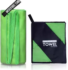 Toalhas de secagem rápida de microfibra para viagem, banho super absorvente, toalha de praia, ultra macia, leve, ioga, natação, ginásio, esporte - Wolf Magazine