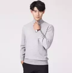Suéter de gola alta masculino pulôver de cashmere suéteres de gola alta, camisa, roupas para outono e inverno, 2023 - Wolf Magazine