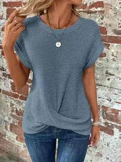 Blusas vintage de grandes dimensões para mulheres, monocromáticas, casuais e soltas, camisas elegantes para jovens, tops femininos, moda, verão, 2024 - comprar online