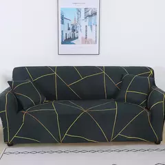Tampas elásticas impressas geométricas do sofá para a sala de estar, tampa do - loja online