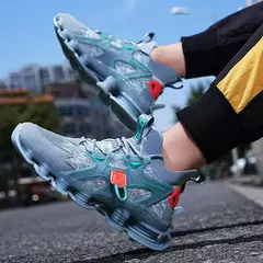 Imagem do Novo design lâmina tênis de corrida dos homens amortecimento meia adolescente ao ar livre jogging zapatillas calçados na moda alta qualidade