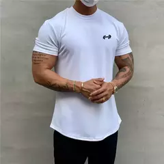 Camiseta de manga curta musculação masculina, Ginásio Camiseta, Algodão Fitness, Tees de treinamento, T-shirt do músculo, Roupa masculina, Moda verão, 2022 na internet