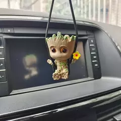 5-6cm árvore homem groot guardiões da galáxia marvel vingadores anime mini brinquedos figura de ação sentado groot crianças brinquedos presentes - Wolf Magazine