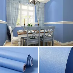 Auto-adesivo impermeável PVC cor sólida adesivos, parede renovação papel de parede, DIY Home Decor, quarto, dormitório, roupeiro - Wolf Magazine