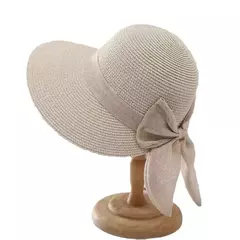 Casual palha chapéu com aba larga para as mulheres, respirável praia chapéu com proteção uv, verão - comprar online