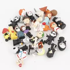 24 Pçs/set Personagens de Filme de Terror V para Vendetta Chucky Freddy Jason Assustador Saw PVC Figuras de Ação Brinquedos - Wolf Magazine