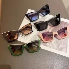 Óculos de sol quadrados polarizados para homens e mulheres, óculos de sol com armação grande, óculos de pesca clássicos - comprar online