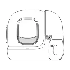 Original petkit portarex cerca entrada elevada para portarmax auto-limpeza caixa de areia de gato anti-vazamento urina e defletor de maca de gato - comprar online