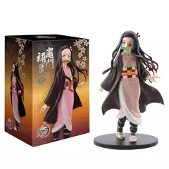 Anime demon slayer kimetsu no yaiba figura kamado tanjirou figura de ação agatsuma zenitsu nezuko guerreiro pvc modelo brinquedos - loja online