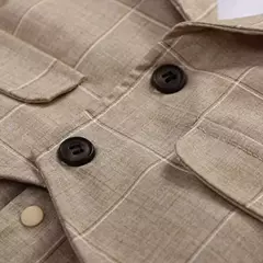 Imagem do Vestido de aniversário formal para crianças, roupa xadrez infantil, macacão de colete recém-nascido, roupa de aniversário de bebê, terno de algodão 3-24m