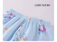 Conjunto de Pijamas Anime infantil, Roupa das Meninas, Roupa Confortável, Homewear das Meninas, Minha Melody, Sanrio, Pochacco, Cinnamoroll, Kuromi