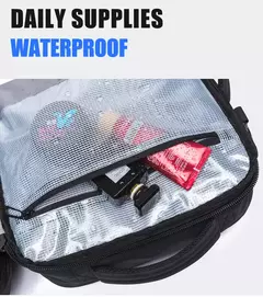 BANGE-Men's Waterproof Expansível Laptop Mochila, Grande Capacidade, Caminhadas Saco De Viagem, Mochilas Masculinas, 17,3";;VERDADEIRO;;"Blue 37L - Wolf Magazine