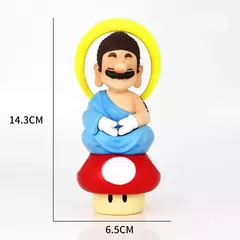 Super Mario Bros Cosplay Buddha Action Figure, Modelo PVC GK, Brinquedos Criativos, Sala, Desktop, Carro, Ornamento Decorativo, Presente de Aniversário, 14cm - comprar online