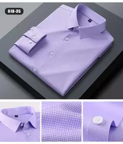 Camisas sem costura de alta qualidade masculina, manga longa, fina, casual, luxo na internet