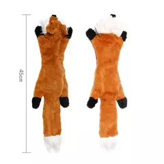 Engraçado animal simulado sem recheio brinquedo do cão com rangidos durável stuffingless pelúcia estridente cão mastigar brinquedo crinkle pet rangido brinquedo - Wolf Magazine