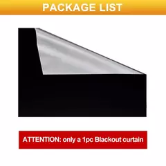 Cortina de blecaute removível para viagens 100% blecaute, Película para janela portátil mais escura, pano DIY temporário, sem broca - comprar online
