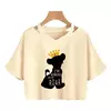 Disney o rei leão colheita topo t camisa recortada harajuku camiseta hakuna matata tshirt feminino topo t roupas femininas