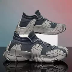 Casual Mesh Ventile Calçados esportivos para homens e mulheres, casais, meias de malha, sola grossa, tênis de lazer, tênis mecha