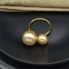 12/pces novo champanhe ouro guardanapo anel simples criativo decorativo boca pano guardanapo anel fivela
