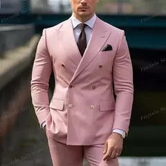 Imagem do Verde militar masculino negócios formal ocasião smoking noivo padrinho festa de casamento baile terno masculino 2 peça conjunto blazer calças