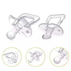 Chupeta de silicone para recém-nascido Brinquedo mordedor macio Suprimentos de mastigação Mamilo Dummy Food Grade Acessórios de enfermagem para bebês
