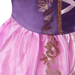 Crianças rapunzel vestido crianças festa emaranhado traje meninas verão aniversário fantasia cosplay carnaval roupas de halloween 3-8 anos - Wolf Magazine