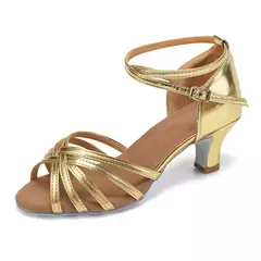 Sapatos de dança latina de venda imperdível para mulheres sapatos de dança de salão feminino sapatos de dança salsa saltos 5 cm/7 cm - comprar online