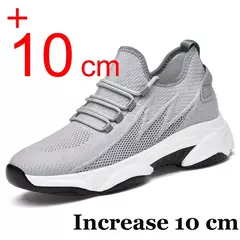 Sapatilhas para homens com aumento de altura, sapatos de elevação respiráveis, palmilha mais alta, 6cm, 10cm, verão na internet
