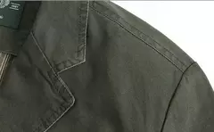 Imagem do Blazer de algodão solto extragrande masculino, jaqueta casual, outerwear masculino