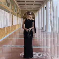 Justmery-vestido de noite sexy para as mulheres, cor sólida, sem mangas, colar redondo, slim fit, roupas de verão - Wolf Magazine