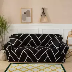 Imagem do Tampa colorida elástica do sofá para a sala de estar, tudo incluído, poeira-prova, antiderrapagem, tampa universal do sofá, tampas do sofá, 1, 2, 3, 4 Seater