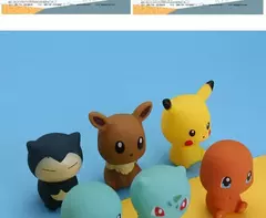 6 pçs pokemon pikachu figuras banheiro banho chuveiro do bebê crianças jogar brinquedos de banho de água crianças aspersão chuveiro brinquedos de descompressão - loja online