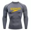 Camiseta apertada de manga curta para homens, Rash Guard, Tee Mergulho, Swimwear